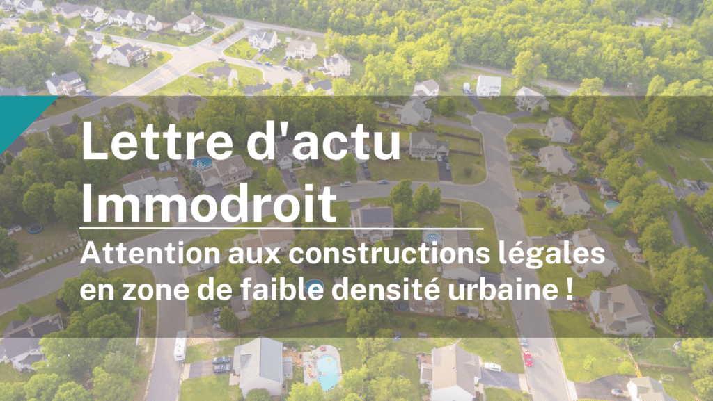 Actu immodroit 12 janvier 2022