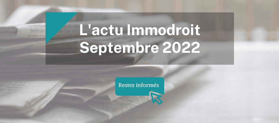 Actualisation juridique septembre 2022