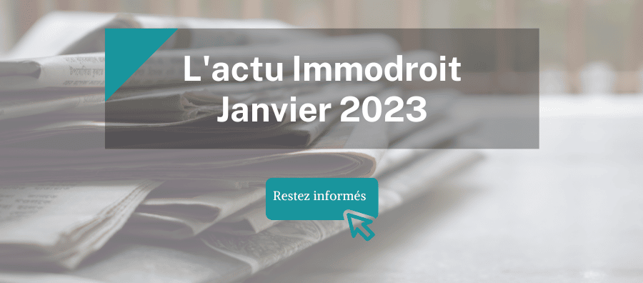 Actu juridique janvier 2023