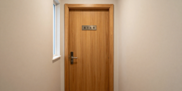 Porte appartement fermée